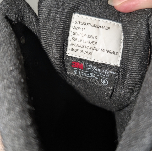 Tamarack Men's Snow Boots Size 11 Water Resistant Thinsulate Suede Leather - Picture 5 of 7